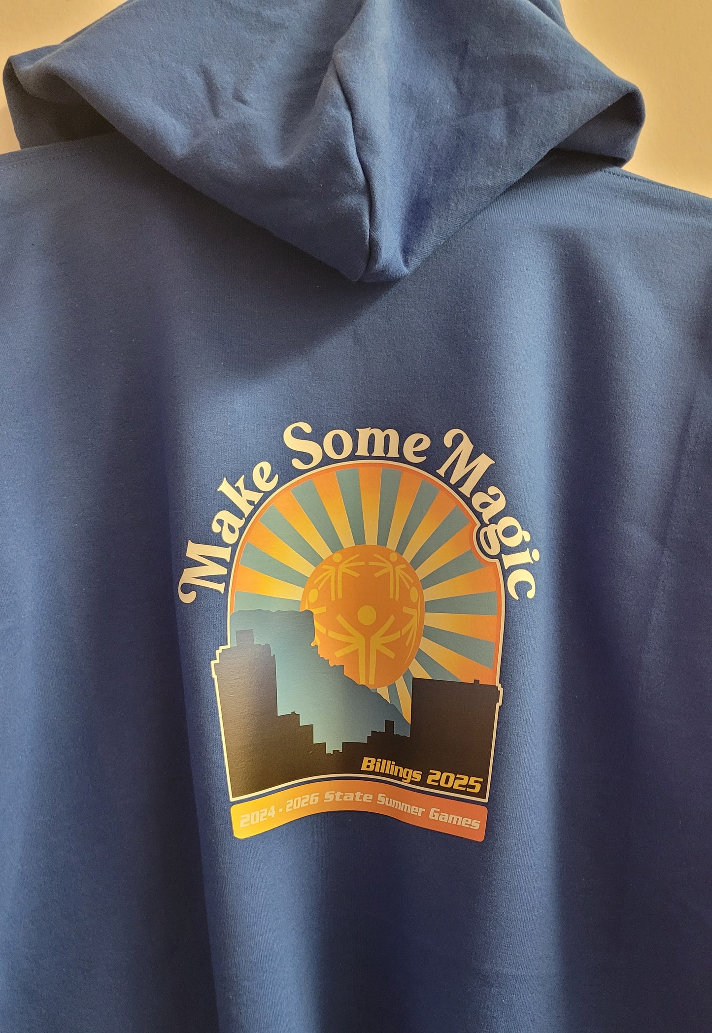 "Make Some Magic" Zip-Up Hoodie - Royal Blue