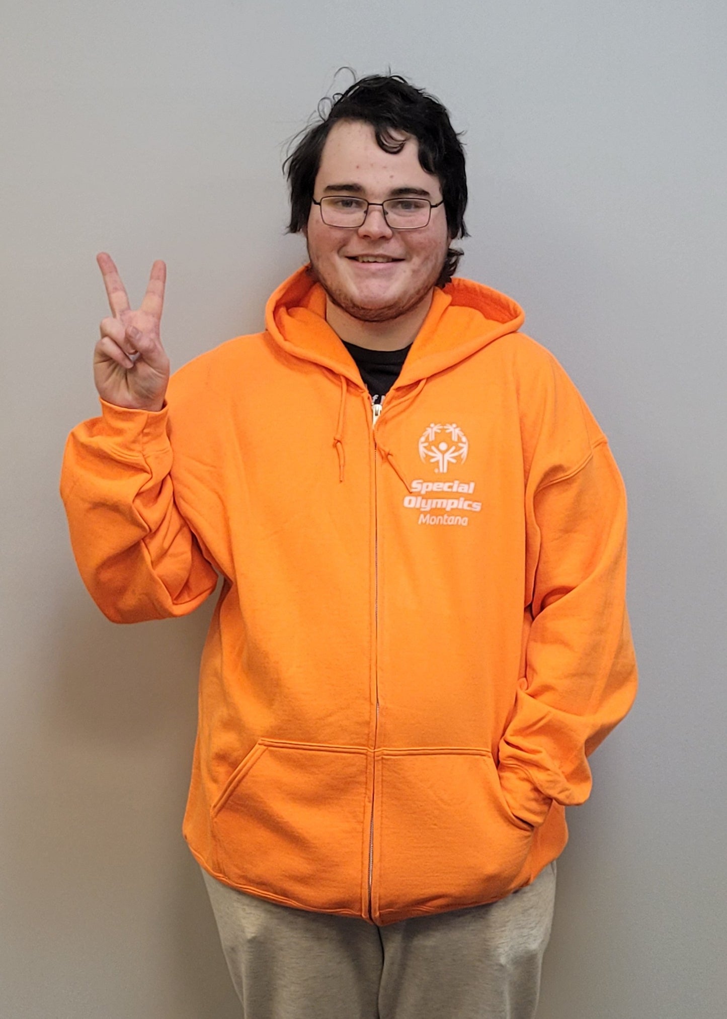 "Make Some Magic" Zip-Up Hoodie - Orange
