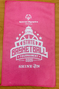 18 x 11 Hot Pink Microfiber Rally Towel