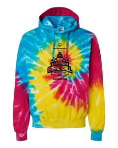 Tie-Dye Pullover Hoodie with 2025 State Basketball Tournament logo-Available Online Only!