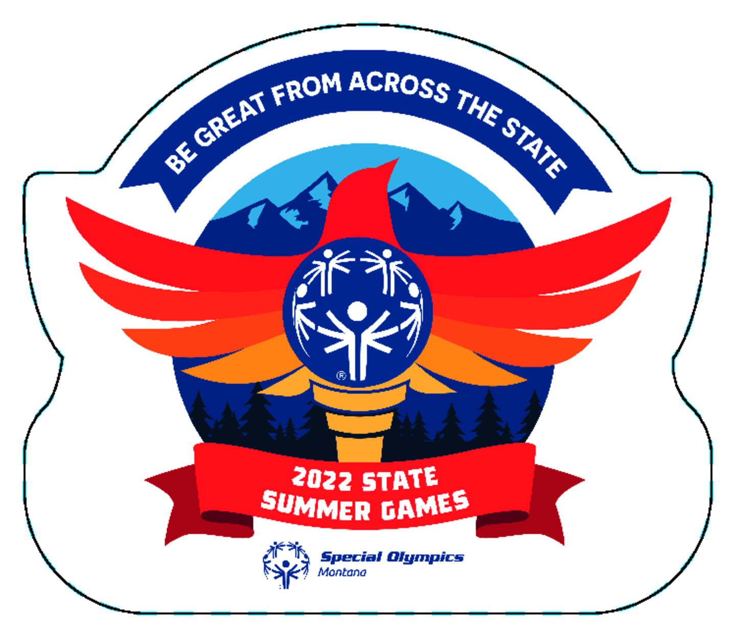 Special Olympics Montana and 2022 State Summer Games Stickers