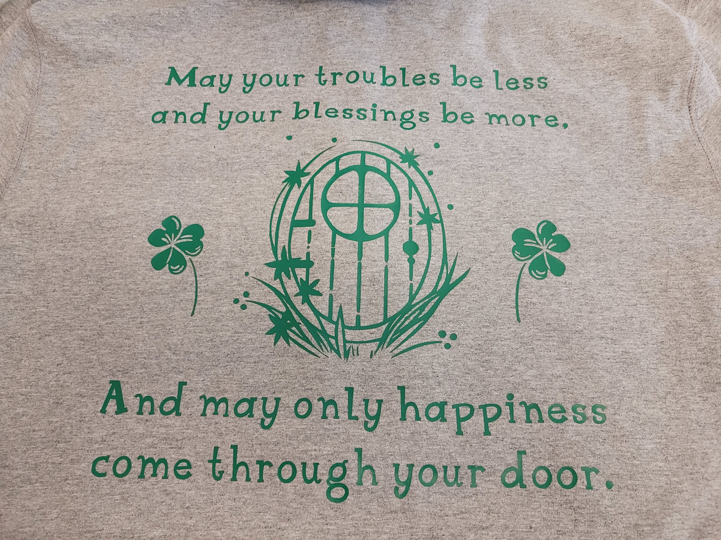 St. Patrick's Day-Irish Blessing Lightweight Zip-up Hoodie