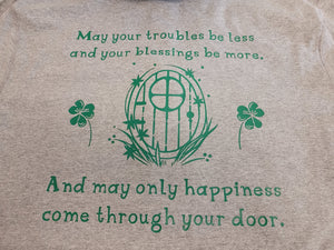 St. Patrick's Day-Irish Blessing Lightweight Zip-up Hoodie